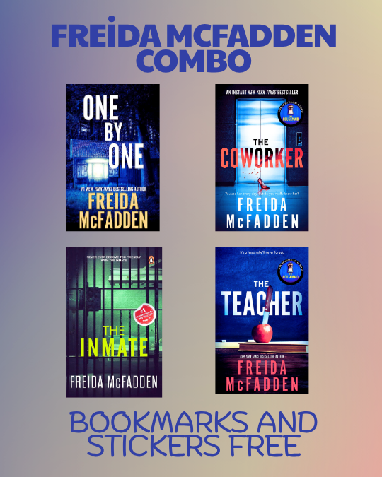 Freida McFadden Combo (Bookset of 4- One by One, Coworker, The Inmate, The Teacher)