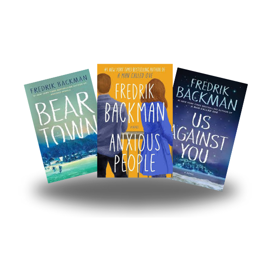 Fredrik Backman 3 Books Collection Set(Anxious People, Us Against You, Beartown)